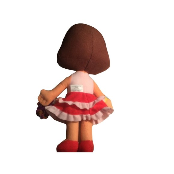 Dora The Explorer Plush Doll 13” Heart Dress/Shoes Nickelodeon Stuffed Toy 2013 - Picture 4 of 10